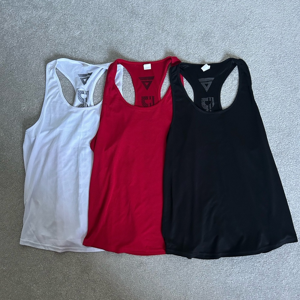 🔥🆕🔥 Holure 3-Pack "Do It Better" Racerback Gym Tank Tops - Size M
